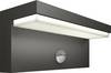 Philips LED Bustan 8720169257399 LED vonkajšie nástenné osvetlenie s PIR senzorom LED pevne zabudované LED osvetlenie 3.8 W antracitová