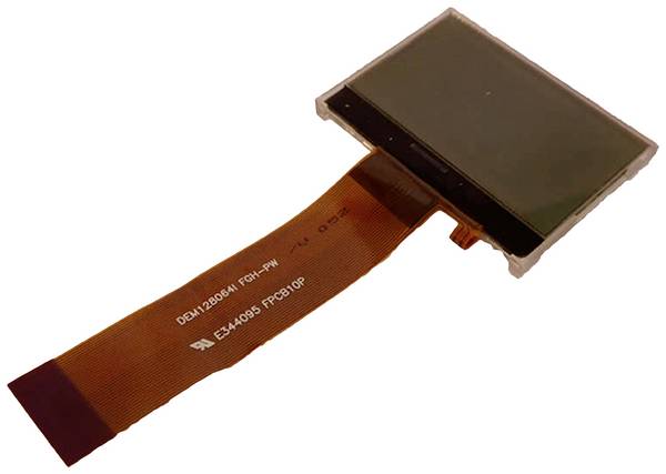 Display Elektronik LCD displej   biela 128 x 64 Pixel (š x v x h) 55.20 x 39.80 x 5.0 mm DEM128064IFGH-PW
