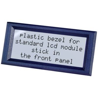 Plastový rám pre štandardný LCD modul, ktorý sa vsadzuje do prednej dosky.