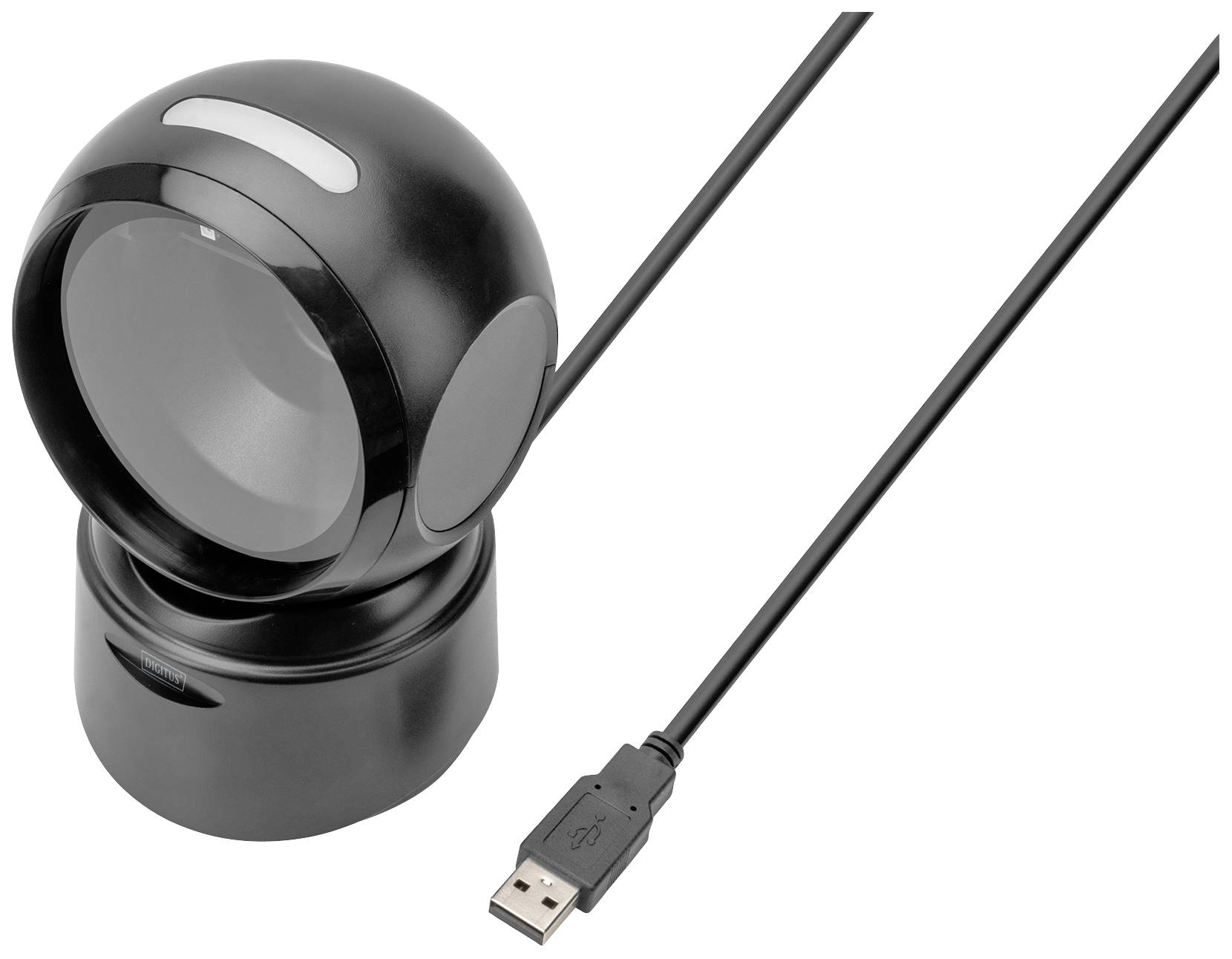 Digitus DA-81005 Scanner bar code 2D Cablato 1D, 2D Laser Nero Scanner Desktop (fisso) USB