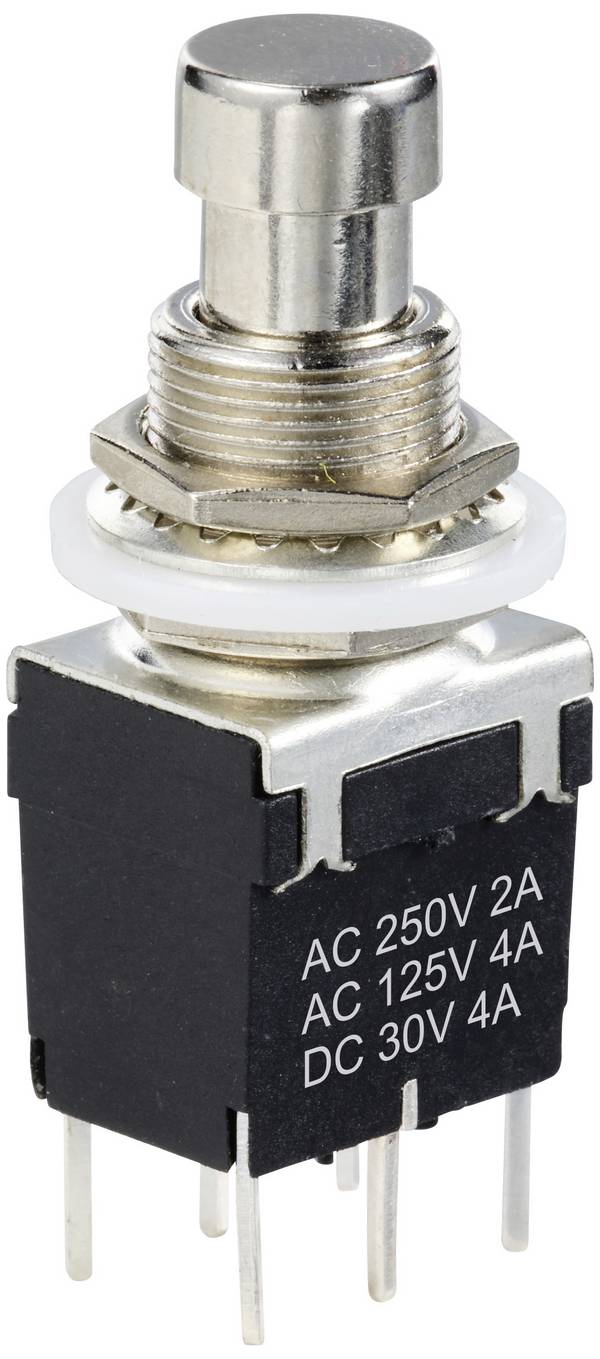 <br>  TRU COMPONENTS<br>  TC-12193708<br>  Tlakový spínač DPDT s rovným kolíkom<br>  <br>  Spínací prúd (max.): 4 A<br>  <br>  <br>  <br>  <br>  1 ks<br>  <br>