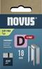 Spony z plochého drôtu D typ 53 F 18mm D-Point 600 ks Novus Tools 042-0794 Rozmery (d x š) 18 mm x 11.3 mm