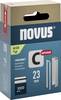 Úzke zadné svorky C typ 4 23mm 1000 ks Novus Tools 042-0803 Rozmery (d x š) 23 mm x 6.1 mm