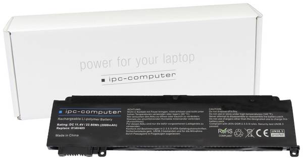 ipc-computer akumulátor do notebooku 01AV405 REPLACE 11.4 V 2000 mAh Lenovo