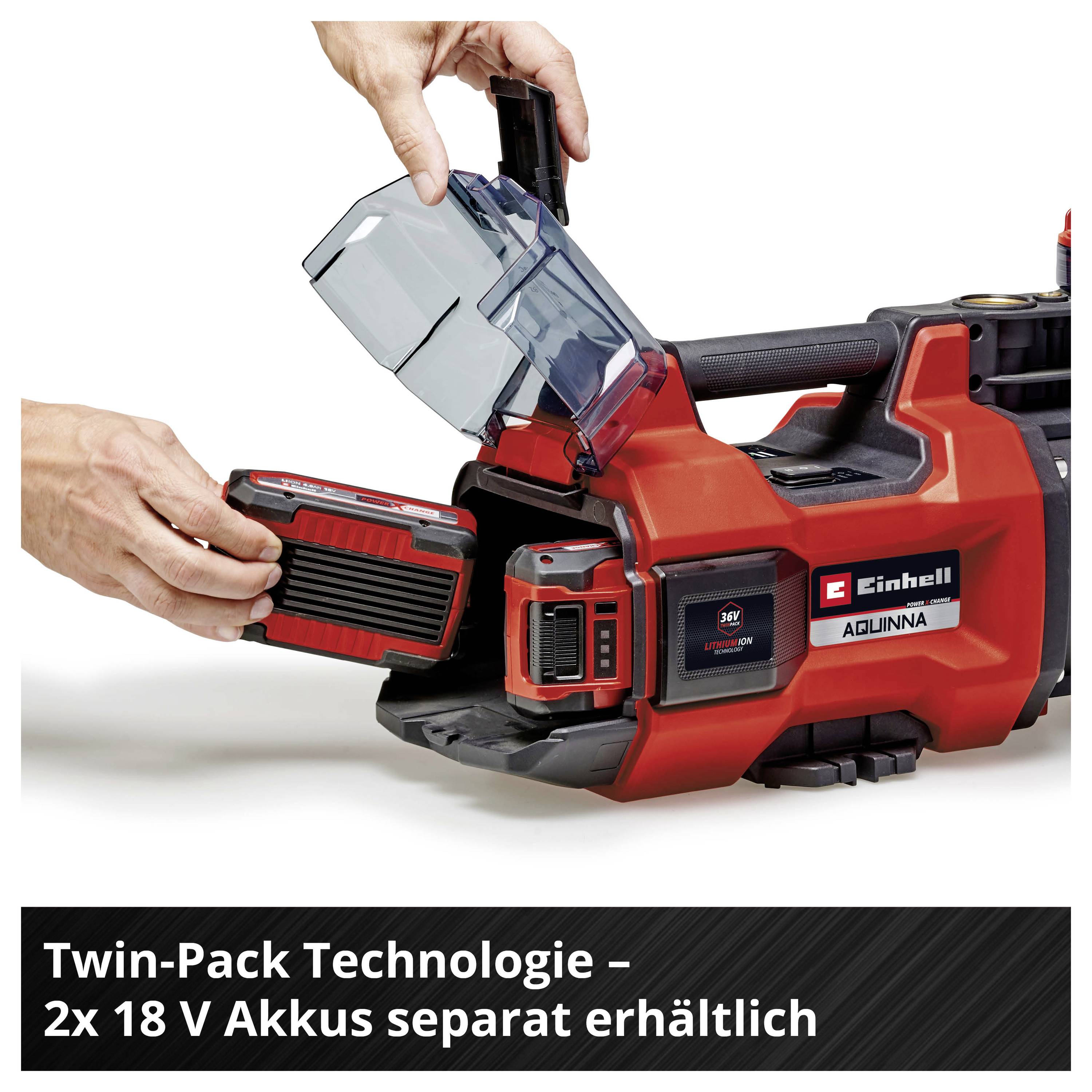 Einhell Power X-Change AQUINNA 36/34 Záhradné čerpadlo na akumulátory 3400 l 37 m-7