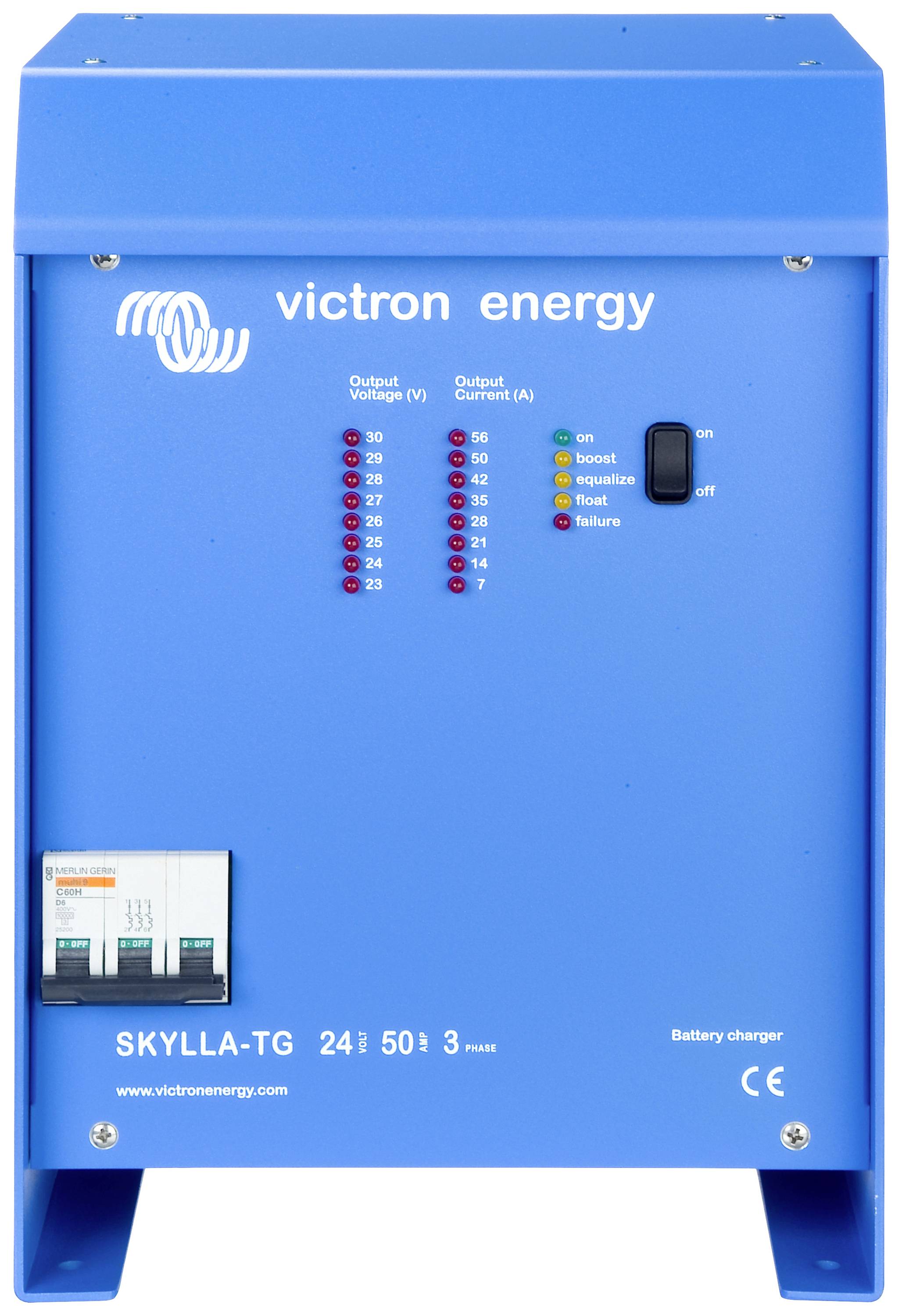 Victron Energy Caricatore per batterie al piombo Skylla-TG 24/50 (1+1) 3-Phasen 24 V Corrente di carica (max.) 50 A