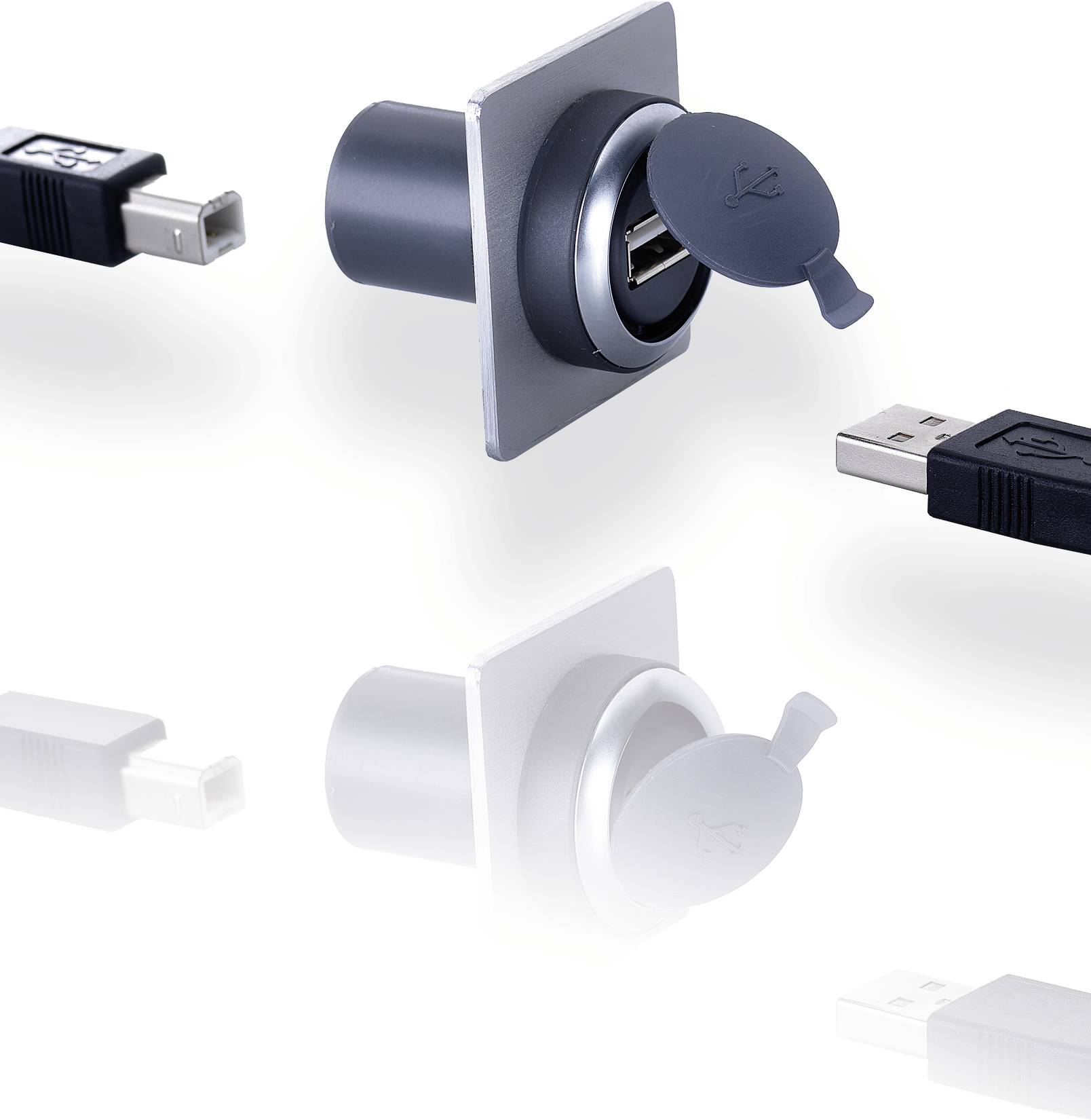 USB konektor RAFI RAFIX 22 FS+ 1.30.279.001/0707, 1 ks-0
