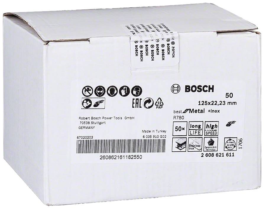 Bosch Accessories 2608621611 Disco in fibra Diametro 125 mm 1 pz.