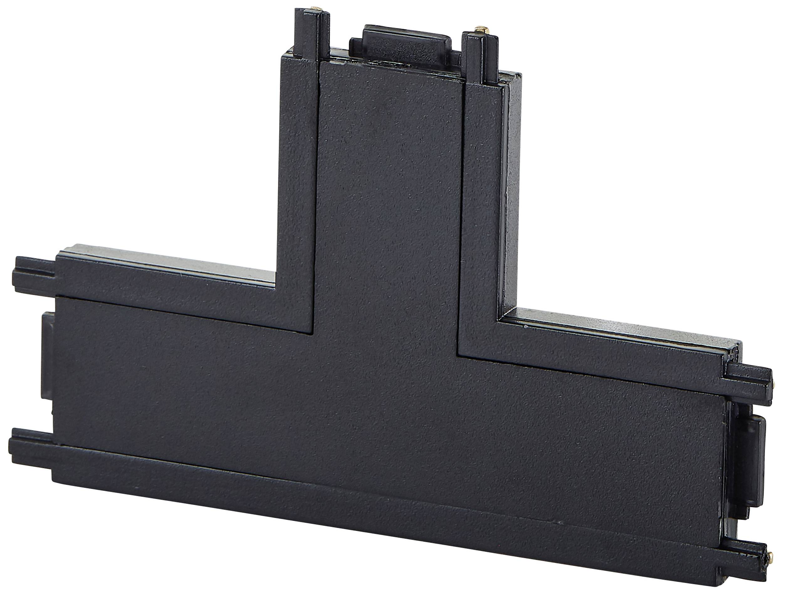 Brilliant Componente per sistema su binario a bassa tensione Connettore Sabbia, Nero 30037/76 Click&Shine Verbinder T