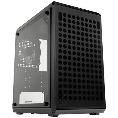 Cooler Master MasterBox Q300L V2 mini tower PC skrinka čierna 1 predinštalovaný ventilátor, prachový filter, bočné okno