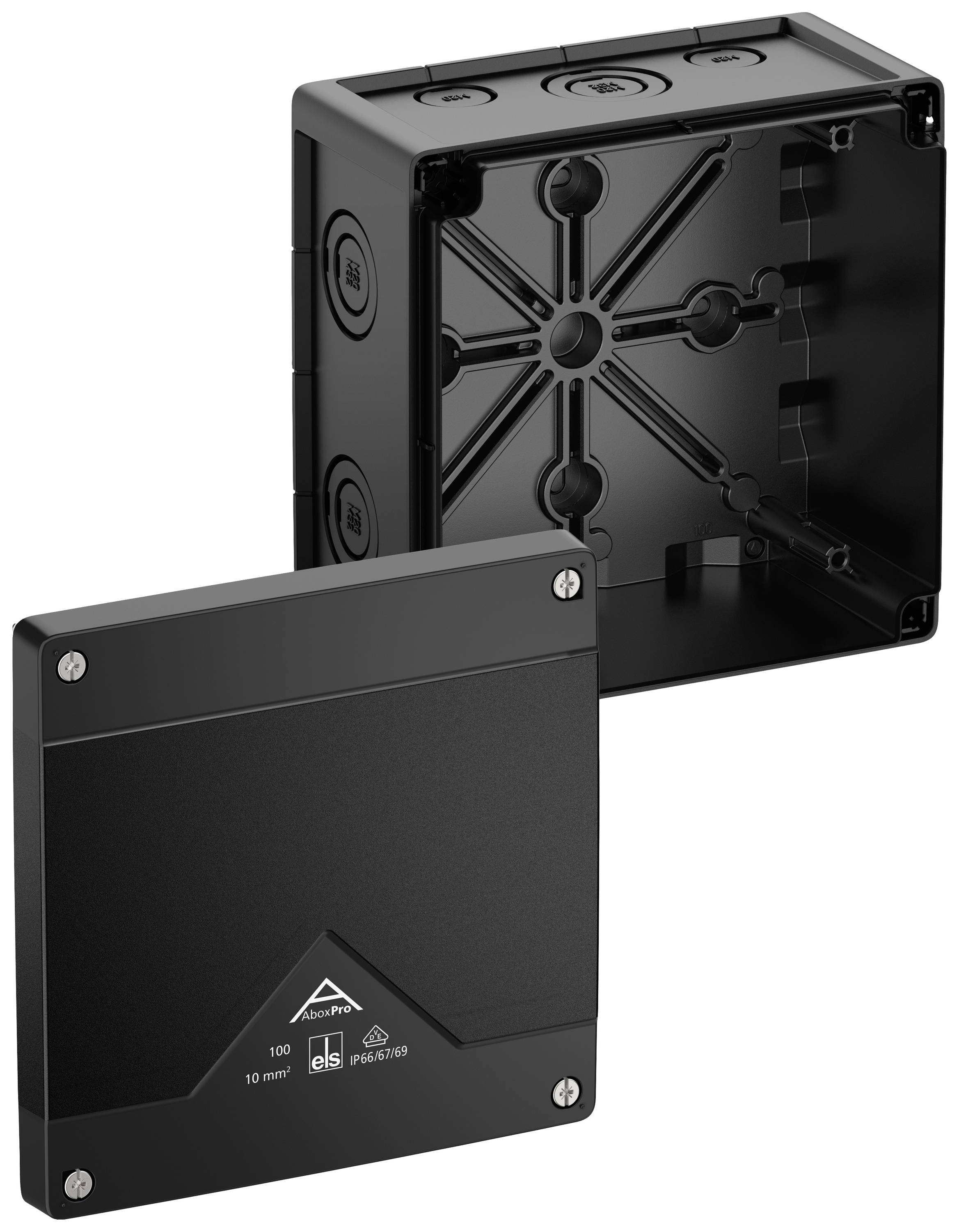Spelsberg 41000001 rozbočovacie krabice (d x š x v) 152 x 152 x 85 mm čierna IP66, IP67, IP69 1 ks