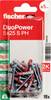 Fischer DuoPower 5 x 25 S PH K NV hmoždinka 25 mm 5 mm 535478 1 sada