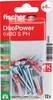 Fischer DuoPower 6 x 30 S PH K NV hmoždinka 30 mm 6 mm 535479 1 sada