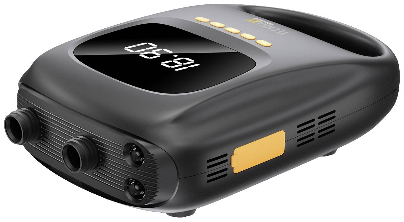 Technaxx 5112 Compressore a batteria TX-266 con funzione powerbank, adattatore 12V per funzionamento via cavo