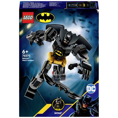 LEGO-set 'Batman Mechový Oblek' od 6 rokov. Obsahuje staviteľného Batmana v mechovi s netopierími krídlami a logom, téma DC.