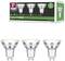 Tri LED žiarovky v jednom balení. Detaily: LED | GU10 | teplá biela 3000K | 450 lúmenov | 50 W | energeticky úsporné | 230V AC 50 Hz.