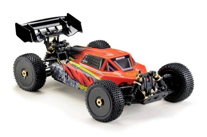 Absima STOKE V2 Arancione, Nero Brushless 1:8 Automodello Elettrica Buggy 4WD RtR 2,4 GHz