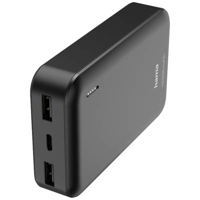 Čierna powerbanka s kapacitou 10 000 mAh. Disponuje dvoma USB portami a jedným USB-C portom.