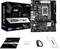 ASRock B760M-H2-Box s mini-ATX základnou doskou, príslušenstvom a obalom na bielom pozadí, vhodné pre zostavenie PC.