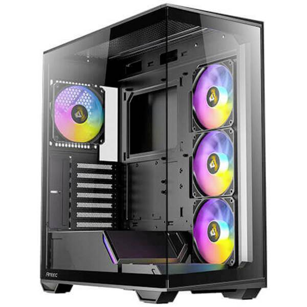 Antec C3 ARGB midi tower PC skrinka čierna bočné okno