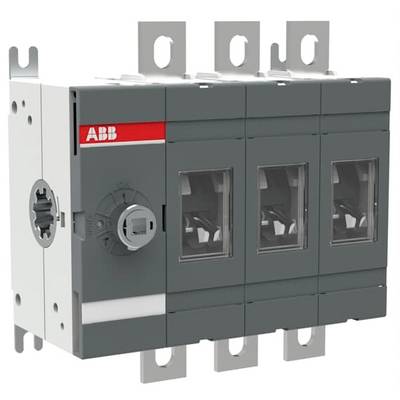 Sivý ABB ochranný spínač so štyrmi priehľadnými spínačmi, montážnymi úchytmi hore a dole. Elektrický komponent rozvádzača.