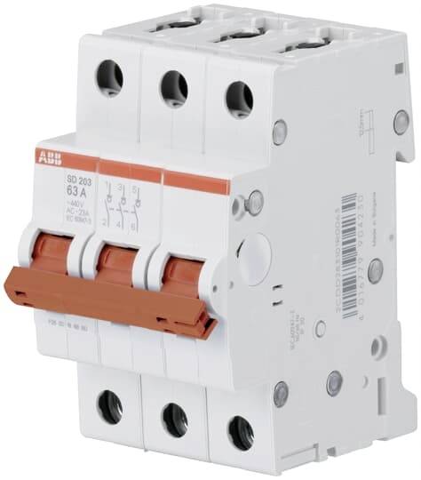ABB SD203/63 Lastscheidingsschakelaar 1 stuk(s) afbeelding