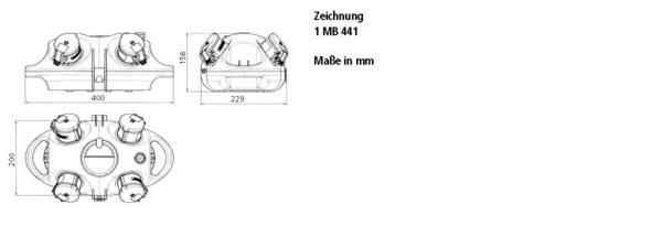 MENNEKES 94555SI 94555SI kombinácia CEE zásuviek, 1 ks