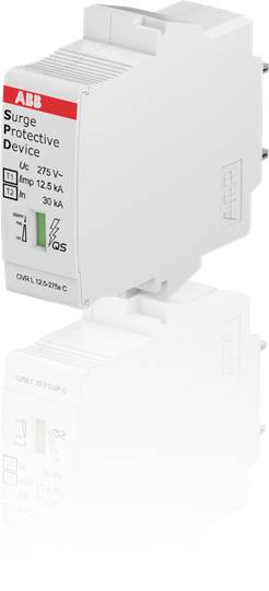 Zariadenie na ochranu pred prepätím od ABB, model OVRL 12.5-275, vhodné pre 275 V~ s ochrannou kapacitou 12.5 kA a 30 kA.