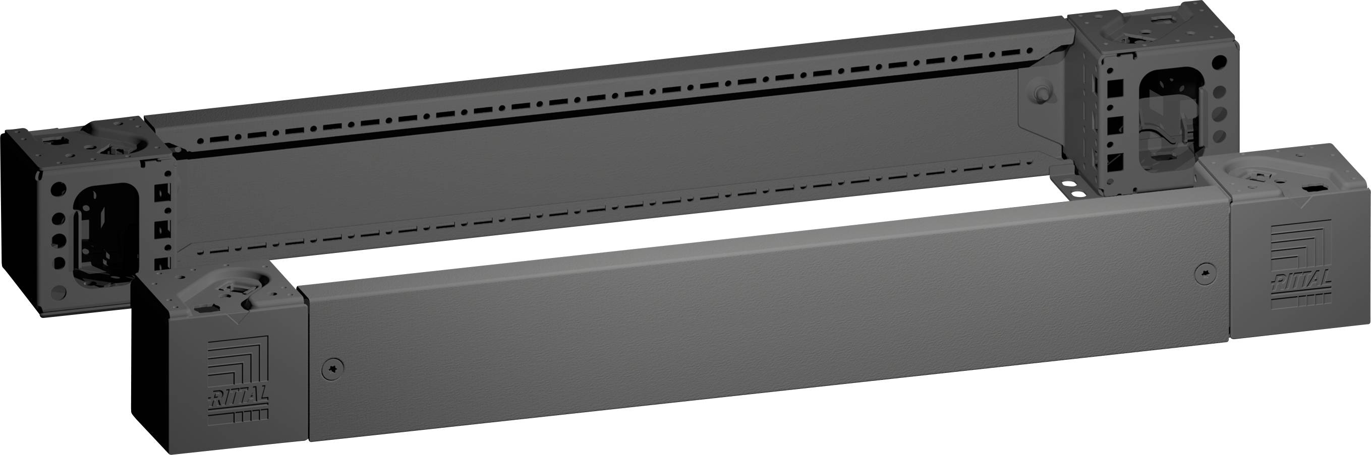 Rittal 8660.003 VX-hoekstuk met sokkel-afdekking, voor en achter, H: 100 mm, voor B: 800 mm, staalplaat 1 set(s) afbeelding