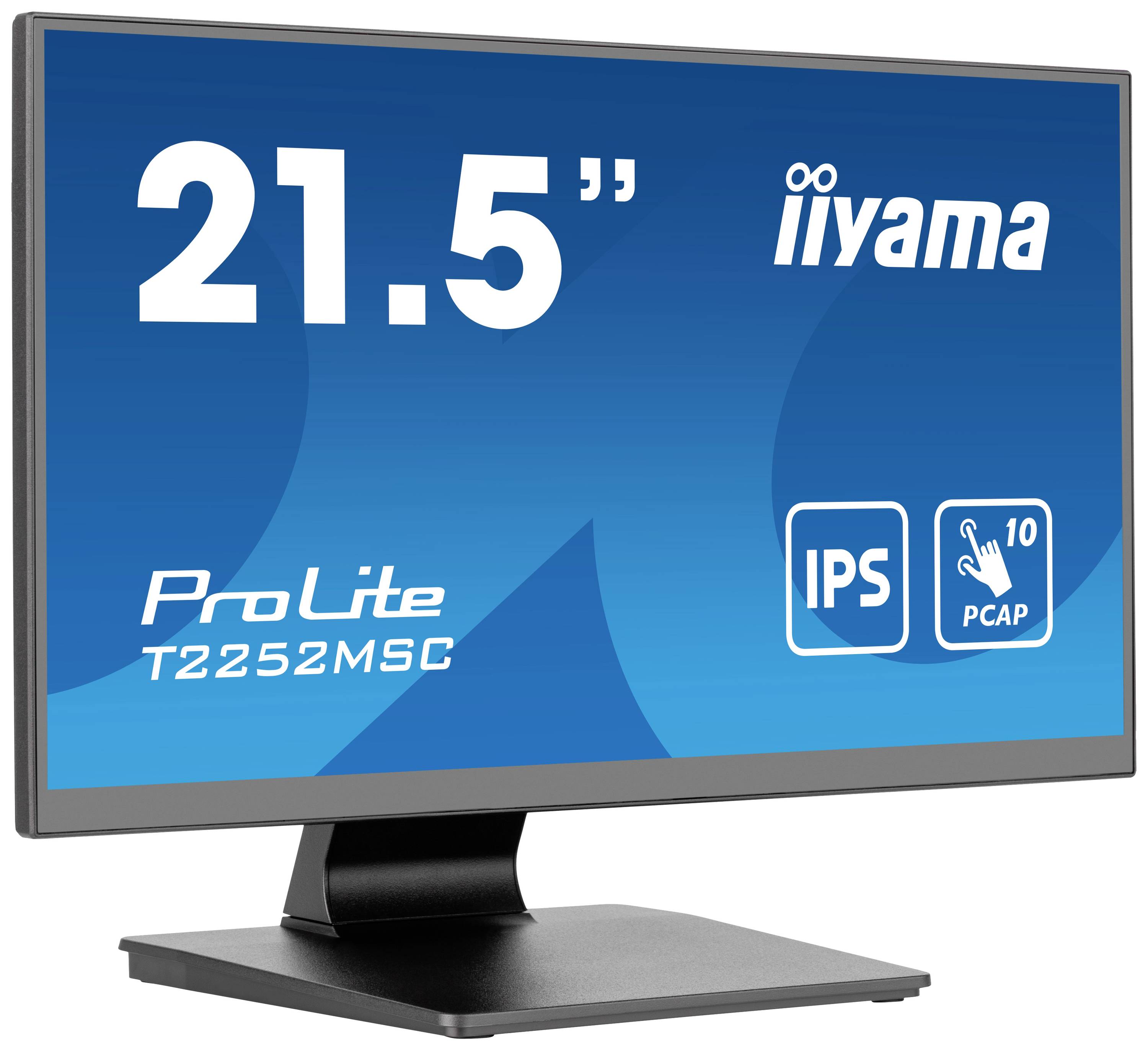 Iiyama ProLite T2252MSC-B2 Monitor touch screen ERP: C (A - G) 54.6 cm (21.5 pollici) 1920 x 1080 Pixel 16:9 5 ms HDMI ™, DisplayPort, Presa cuffie, U