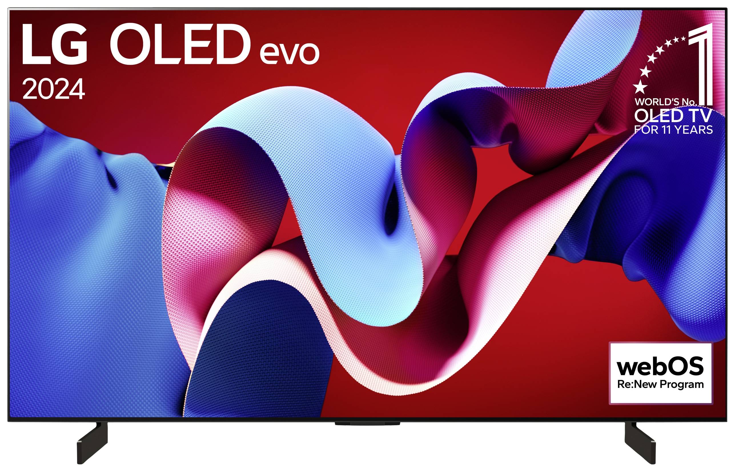 LG Electronics OLED42C47LA 4K OLED evo TV OLED-TV 106 cm 42 inch Energielabel G (A - G) CI+*, DVB-C, DVB-S2, DVB-T2, Smart TV, UHD, WiFi Zwart