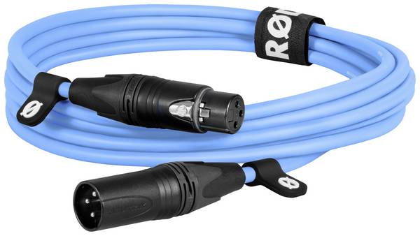 Rode XLR3M-B XLR prepojovací kábel  3 m modrá