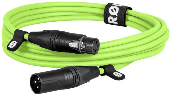 Rode XLR3M-G XLR prepojovací kábel  3 m zelená
