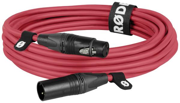 Rode XLR6M-R XLR prepojovací kábel  6 m červená