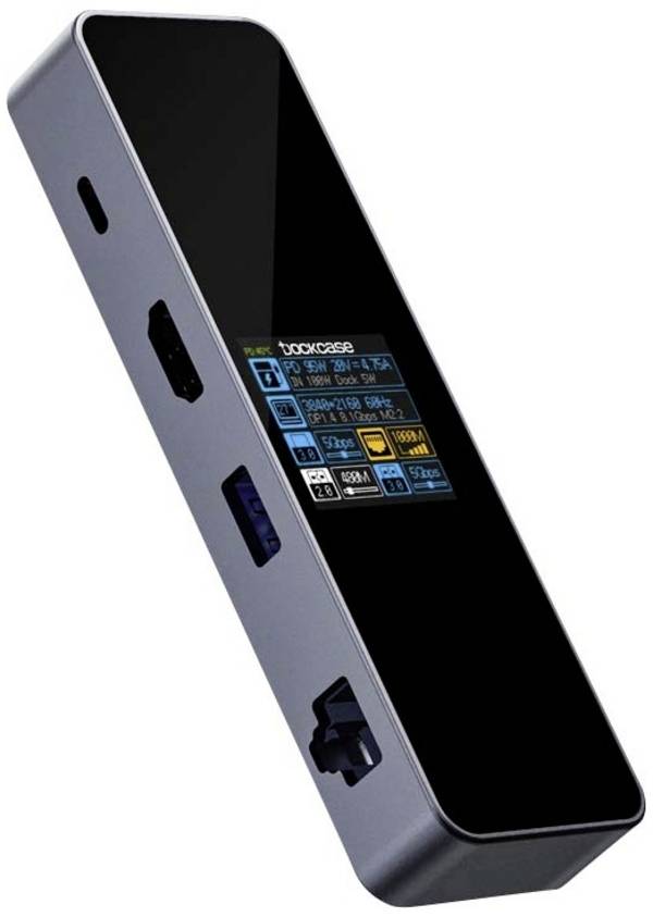 Dockcase DBP61L USB-C® dokovacia stanica Vhodné pre značky: univerzálny  integrovaný displej, vr. funkcia nabíjania, napájanie USB-C®