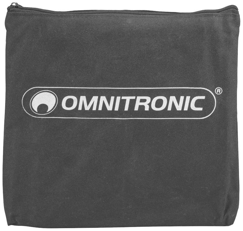 Čierna taška s bielym logom 'Omnitronic' uprostred.