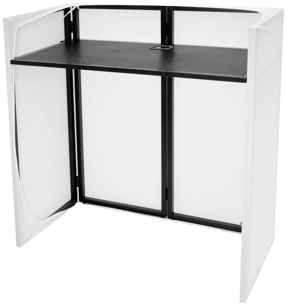 Omnitronic Compact Mobile DJ Stand Tavolo DJ mobile Acciaio