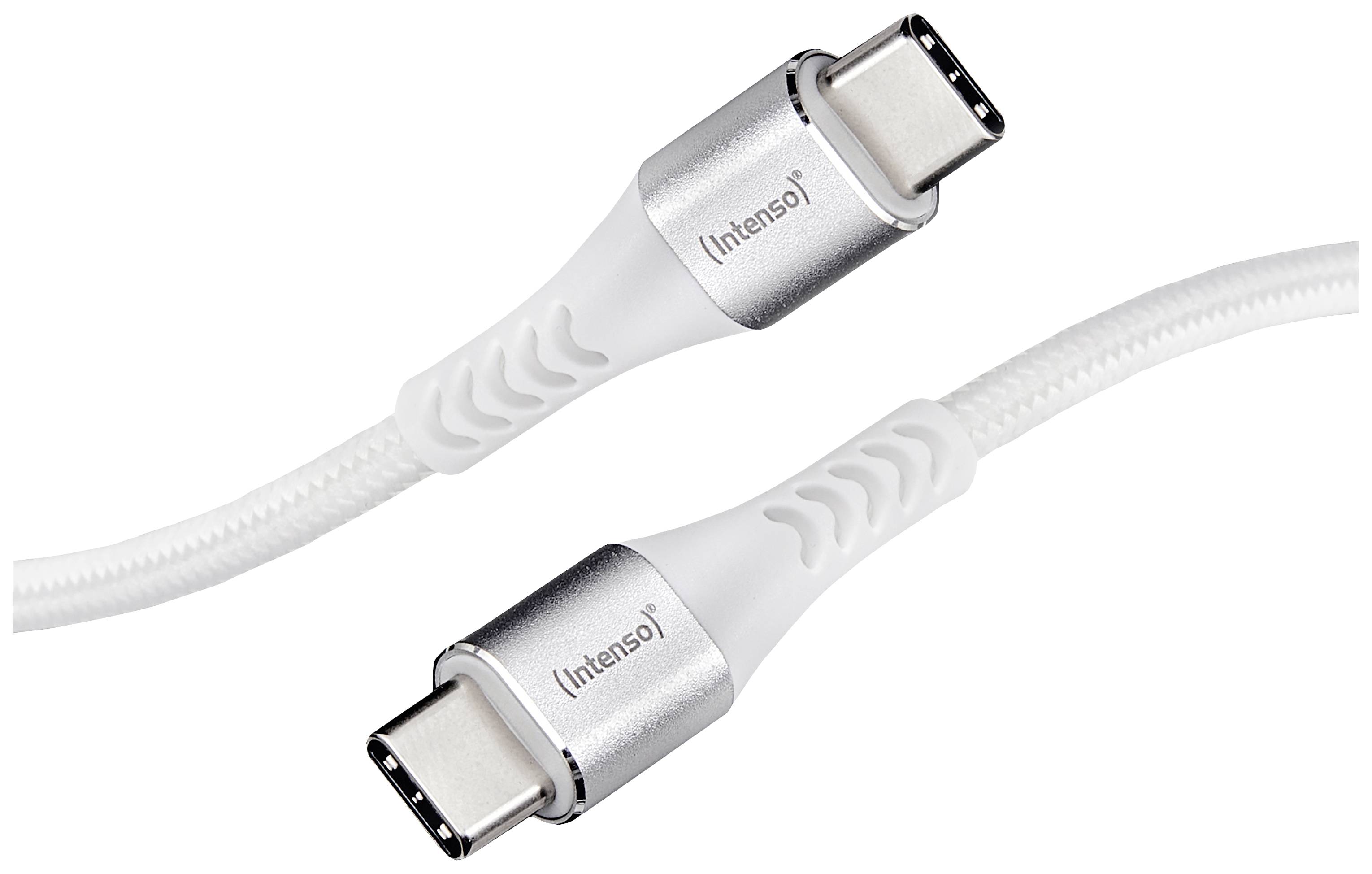 Intenso Cavo USB USB 2.0 Spina USB-C®, Spina USB-C® 1.50 m Bianco Rivestimento polimerico 7901002