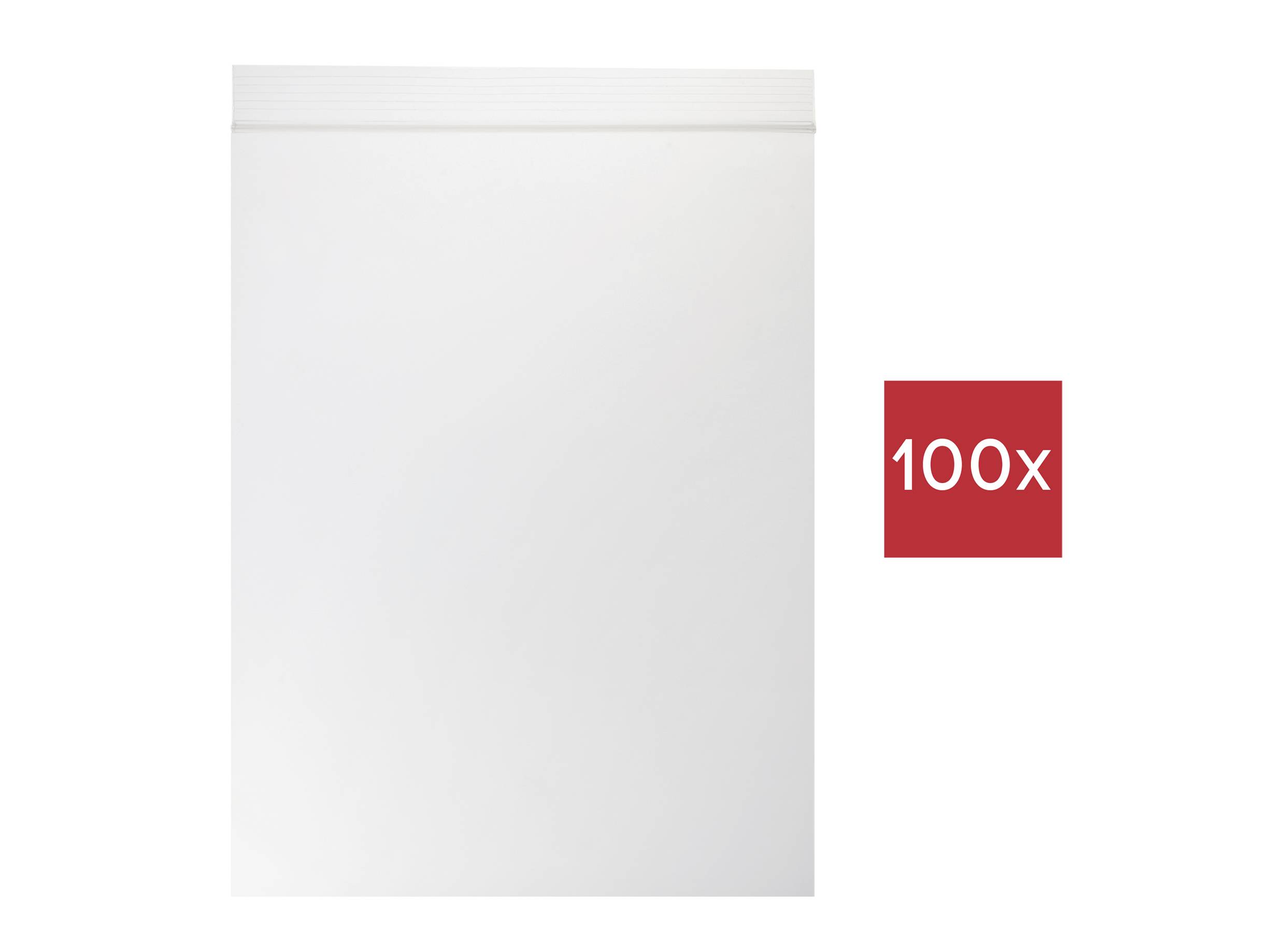 TRU COMPONENTS Tryklukningspose uden tekstlabels (L x B) 170 mm x 120 mm Transparent Polyethylen 100 stk