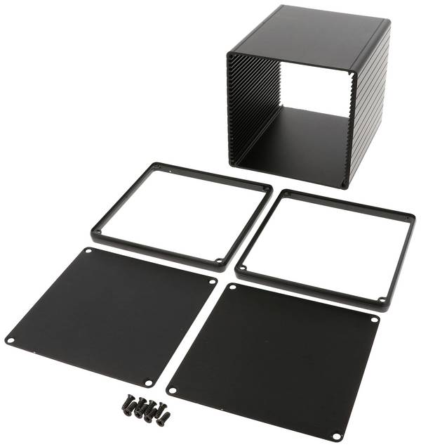 Hammond Electronics 1455NS1201BK univerzálne púzdro, (d x š x v) 120 x 103 x 103 mm, hliník, 1 ks