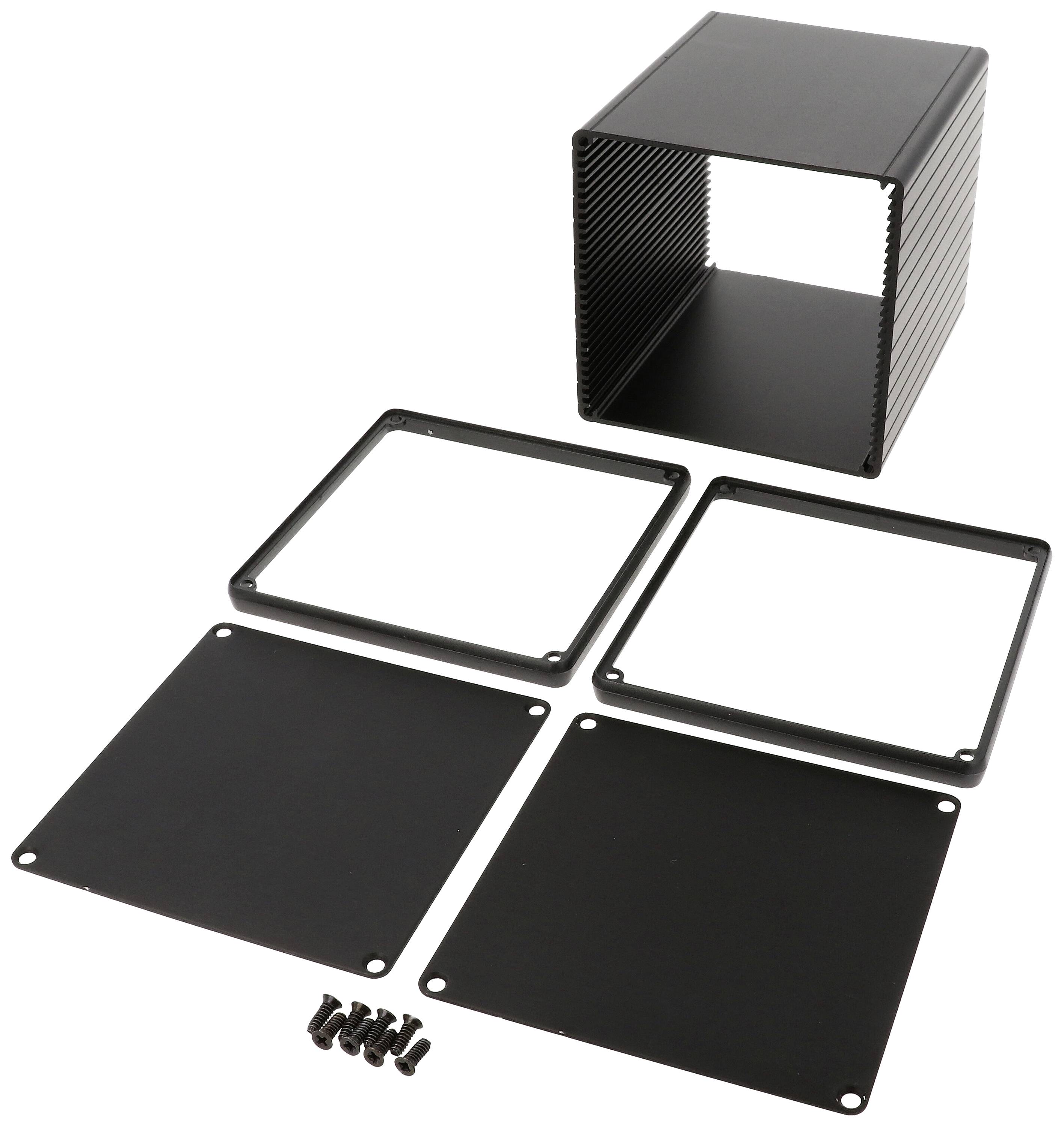 Hammond Electronics 1455NS1201BK Universalkabinet Aluminium Ekstruderet Sort 1 stk