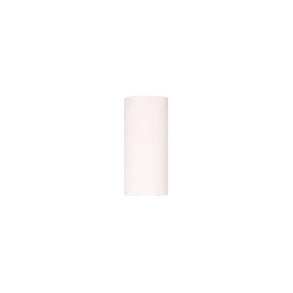 Biela valcovitá lampa s jednoduchou, modernou podobou, ideálna do minimalistických interiérov.