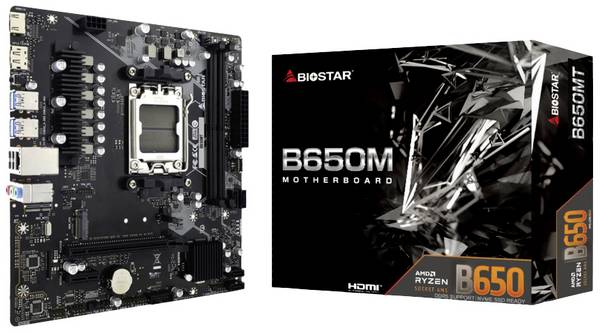 BioStar B650MT Základná doska Socket AMD AM5 Tvarový faktor Micro-ATX Čipová sada základnej dosky AMD® B650