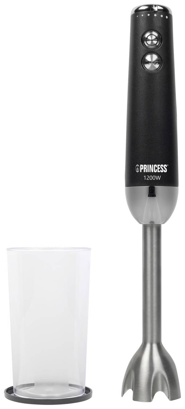 Princess 01.221229.01.001 tyčový mixér 1200 W  čierna, nerezová oceľ