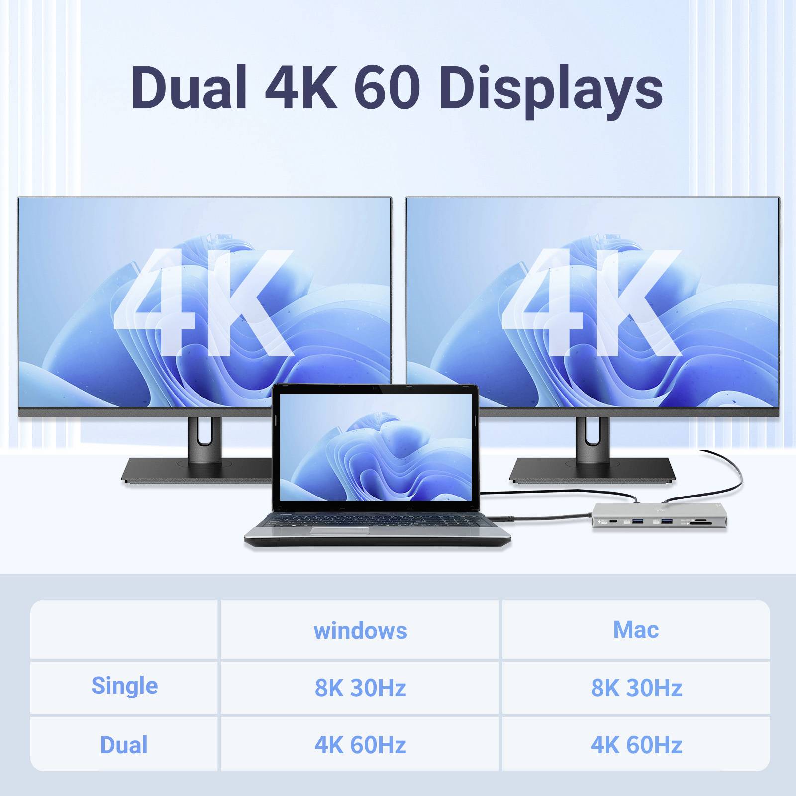 Renkforce USB-C® dokovacia stanica RF-DKS-905 10-in-1 8K PD 3.1 Vhodné pre značky: univerzálny napájanie USB-C®-13