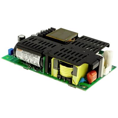 Elektronický obvod s viacerými komponentmi vrátane transformátora, kondenzátorov a svoriek na doske plošných spojov.