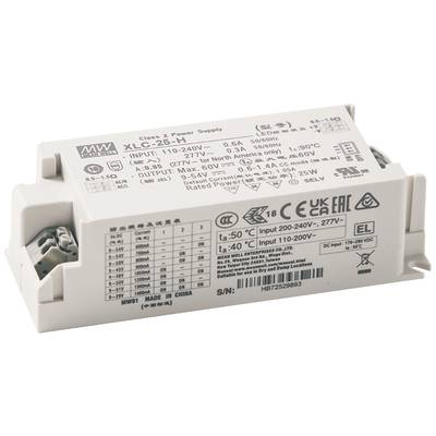 Mean Well XLC-25-H LED driver   25.0 W 0.3 - 1.1 A 9 - 54 V 