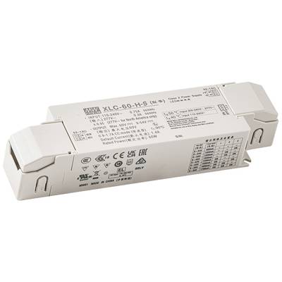 Mean Well XLC-60-H-S LED driver   60.0 W 0.9 - 1.7 A 9 - 54 V 