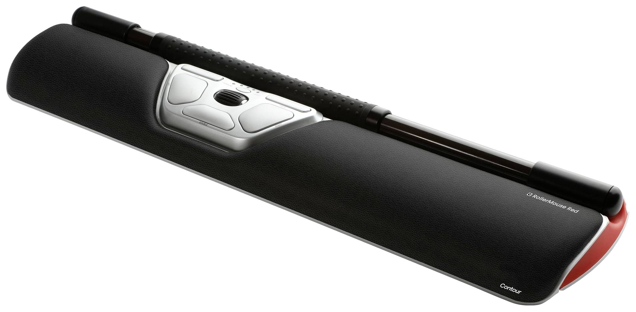 Contour Design RollerMouse RED Set mouse più tappetino per mouse Bluetooth® Nero, Argento 7 Tasti 600 dpi, 800 dpi, 1000 dpi, 1200 dpi, 1400 dpi, 1600