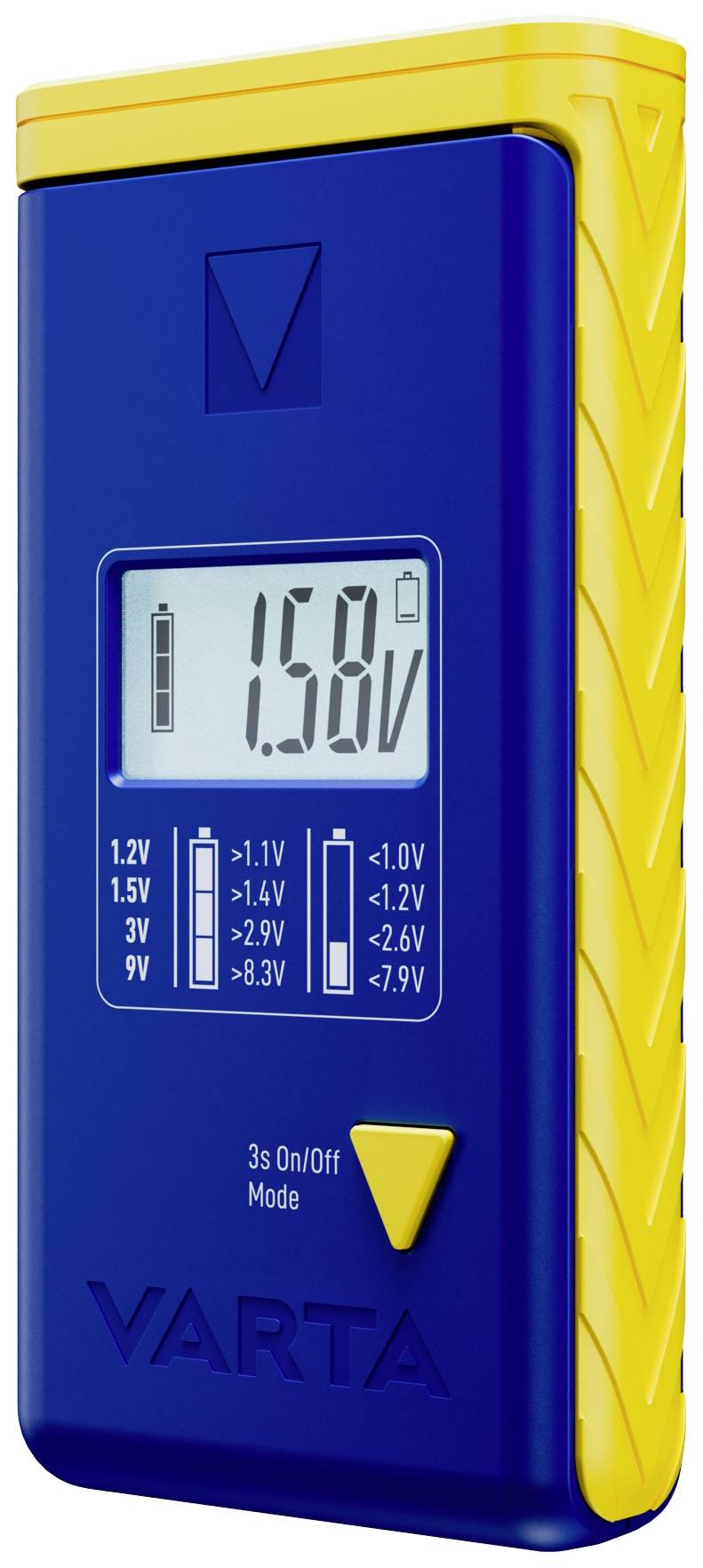 Varta Tester batterie LCD Battery Test Campo di misura (tester batterie) 1,2 V, 1,5 V, 3 V, 9 V Batteria ricaricabile, Pila 00893 101 111